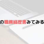 僕の職務経歴書を公開するよ！　〜外資系コンサルティングファームからオファーがくる？〜